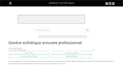 Desktop Screenshot of geneve-esthetique.ch
