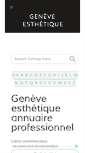Mobile Screenshot of geneve-esthetique.ch