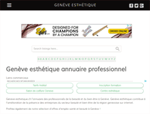 Tablet Screenshot of geneve-esthetique.ch